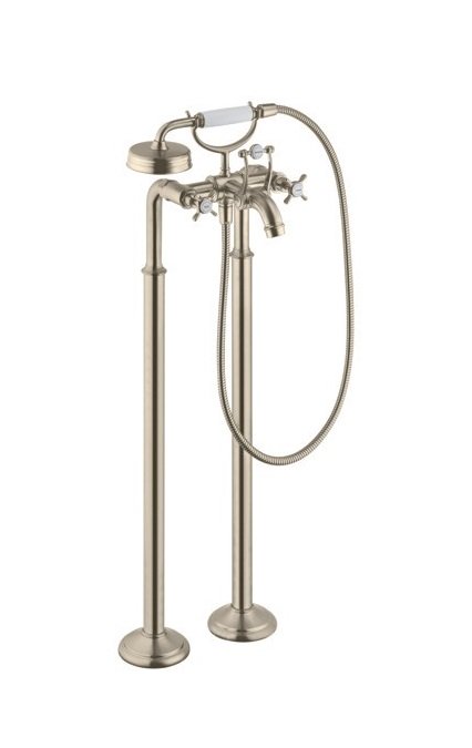 Смеситель для ванной Hansgrohe Axor Montreux напольный шлифованный никель 16553820