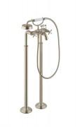 Смеситель для ванной Hansgrohe Axor Montreux напольный шлифованный никель 16553820