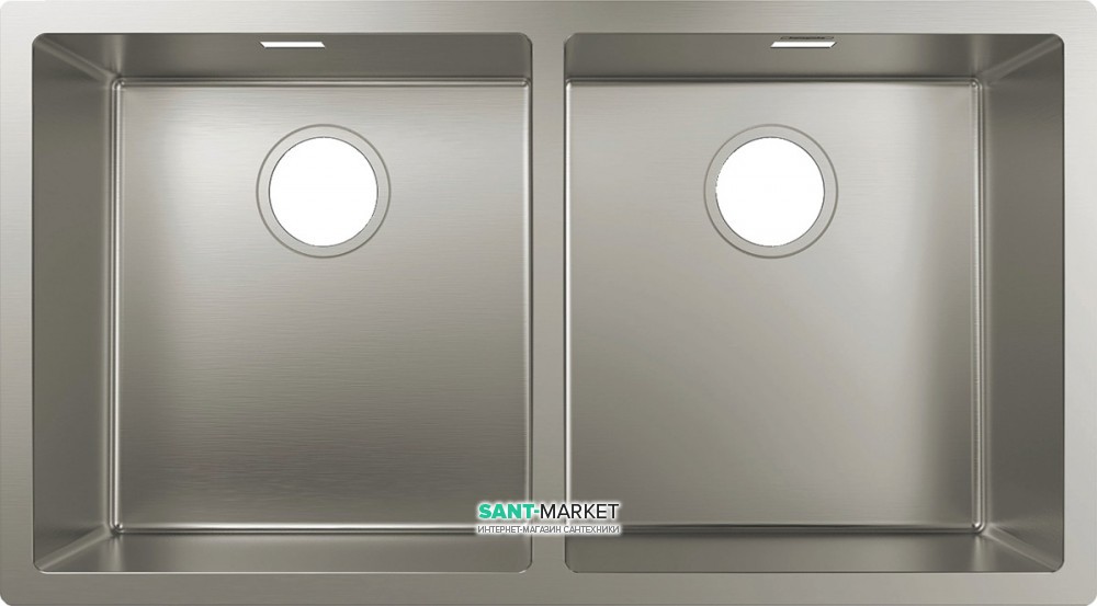 Мойка для кухни монтаж под столешницу Hansgrohe S71 S719-U765 нержавеющая сталь 43430800