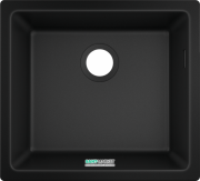 Мойка для кухни монтаж под столешницу Hansgrohe S51 S510-U450 SilicaTec черный графит 43431170