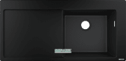 Мойка для кухни встраиваемая Hansgrohe S51 S514-F450 SilicaTec черный графит 43314170