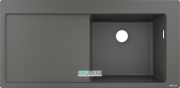 Мойка для кухни встраиваемая Hansgrohe S51 S514-F450 SilicaTec серый камень 43314290