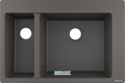 Мойка для кухни встраиваемая Hansgrohe S51 S510-F635 SilicaTec серый камень 43315290
