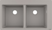 Мойка для кухни встраиваемая Hansgrohe S51 S510-F770 SilicaTec серый бетон 43316380