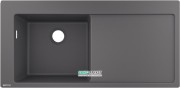 Мойка для кухни встраиваемая Hansgrohe S51 S510-F770 SilicaTec серый камень 43330290