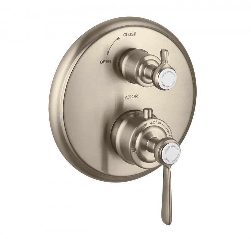 Термостат для душа Hansgrohe Axor Montreux шлифованный никель 16801820