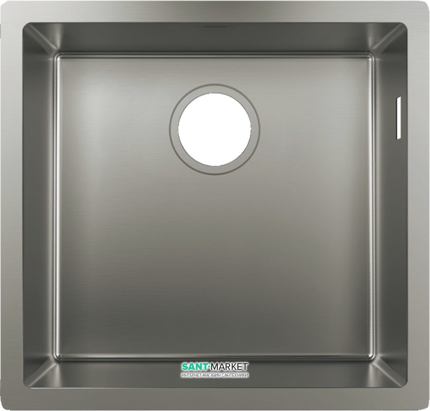 Мийка для кухні монтаж під стільницю Hansgrohe S71 S719-U400 нержавіюча сталь 43425800