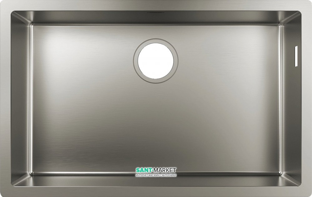 Мойка для кухни монтаж под столешницу Hansgrohe S71 S719-U660 нержавеющая сталь 43428800