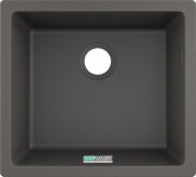 Мойка для кухни монтаж под столешницу Hansgrohe S51 S510-U450 SilicaTec серый камень 43431290
