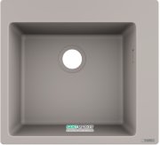 Мойка для кухни встраиваемая Hansgrohe S51 S510-F450 SilicaTec серый бетон 43312380