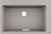 Мойка для кухни встраиваемая Hansgrohe S51 S510-F660 SilicaTec серый бетон 43313380