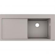 Мойка для кухни встраиваемая Hansgrohe S51 S514-F450 SilicaTec серый бетон 43314380