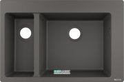 Мойка для кухни встраиваемая Hansgrohe S51 S510-F635 SilicaTec серый камень 43315290