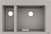 Мойка для кухни встраиваемая Hansgrohe S51 S510-F635 SilicaTec серый бетон 43315380