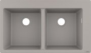 Мойка для кухни встраиваемая Hansgrohe S51 S510-F770 SilicaTec серый бетон 43316380