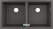 Мойка для кухни монтаж под столешницу Hansgrohe S51 S510-U770 SilicaTec серый камень 43434290