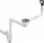 Сифон для раковин Hansgrohe D16-10 белый/нержавеющая сталь 43927000
