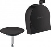 Внешняя часть излива на ванну с набором для слива и перелива Hansgrohe Exafill S черный матовый 58117670