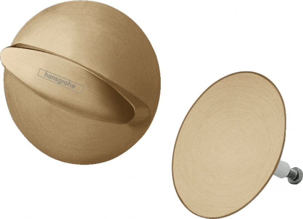 Зовнішня частина набору для зливу і переливу Hansgrohe Flexaplus бронза шліфована 58185140