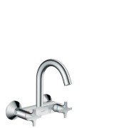 Смеситель для кухни настенный Hansgrohe Logis M32 Eco 1jet двухвентильный хром 71284000