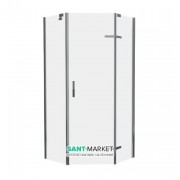 Душевая кабина Eger Stefani 100x100 см профиль хром стекло прозрачное 599-535(100)/1