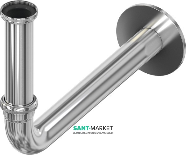 Коліно для раковини TECE TECEprofil з прихованим сифоном латунь 9080001