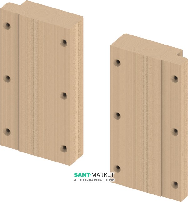 Комплект пластин TECE TECEprofil для кріплення поручнів безпеки дерево 9042008