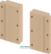 Комплект пластин TECE TECEprofil для кріплення поручнів безпеки дерево 9042008