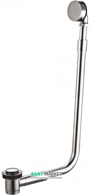 Сифон для ванн 12-22-706 и 12-22-314 наружный латунь хром 90-00-016