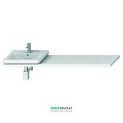 Столешница под раковину Jika Cubito 65-160 см с вырезом белый H46J4230115001