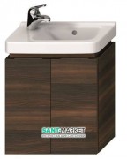 Тумба подвесная под раковину Jika Cubito 45 см 2 дверцы венге H40J4202004611