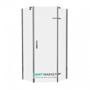 Душевая кабина Eger Stefani 100x100 см профиль хром стекло прозрачное 599-535(100)/1