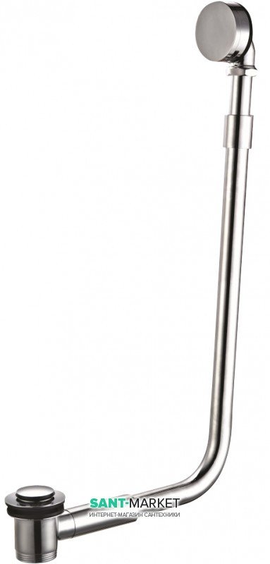 Сифон для ванн 12-22-706 і 12-22-314 зовнішній латунь хром 90-00-016