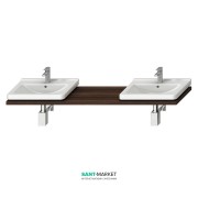 Столешница под раковину Jika Cubito 135-220 см с двумя вырезами венге H46J4240144611