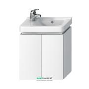 Тумба підвісна під раковину Jika Cubito 45 см 2 дверцята білий H40J4202005001