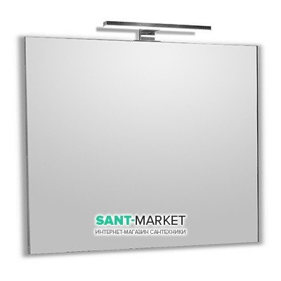 Дзеркало у ванну кімнату прямокутне Volle з підсвічуванням хром 16-08-607