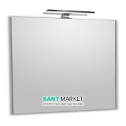 Зеркало в ванную комнату прямоугольное Volle с подсветкой хром 16-08-607