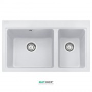 Мойка для кухни Franke Fiji FIG 620-80 врезная прямоугольная Fragranite белый 114.0367.672