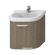 Тумба подвесная под раковину Jika Deep 55 см полукруглая золотой дуб H4541324343411