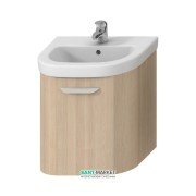 Тумба подвесная под раковину Jika Deep 50 см полукруглая ясень H4541314343401