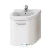 Тумба подвесная под раковину Jika Deep 50 см полукруглая белый H4541314345001