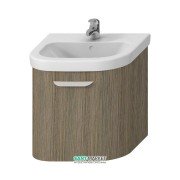 Тумба подвесная под раковину Jika Deep 55 см полукруглая золотой дуб H4541324343411
