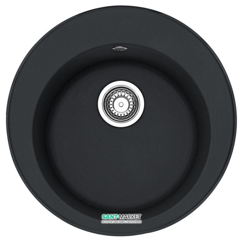 Мийка для кухні Franke Ronda ROG 610 врізна кругла Fragranite онікс 114.0381.019