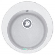 Мийка для кухні Franke Ronda ROG 610 врізна кругла Fragranite білий 114.0381.020