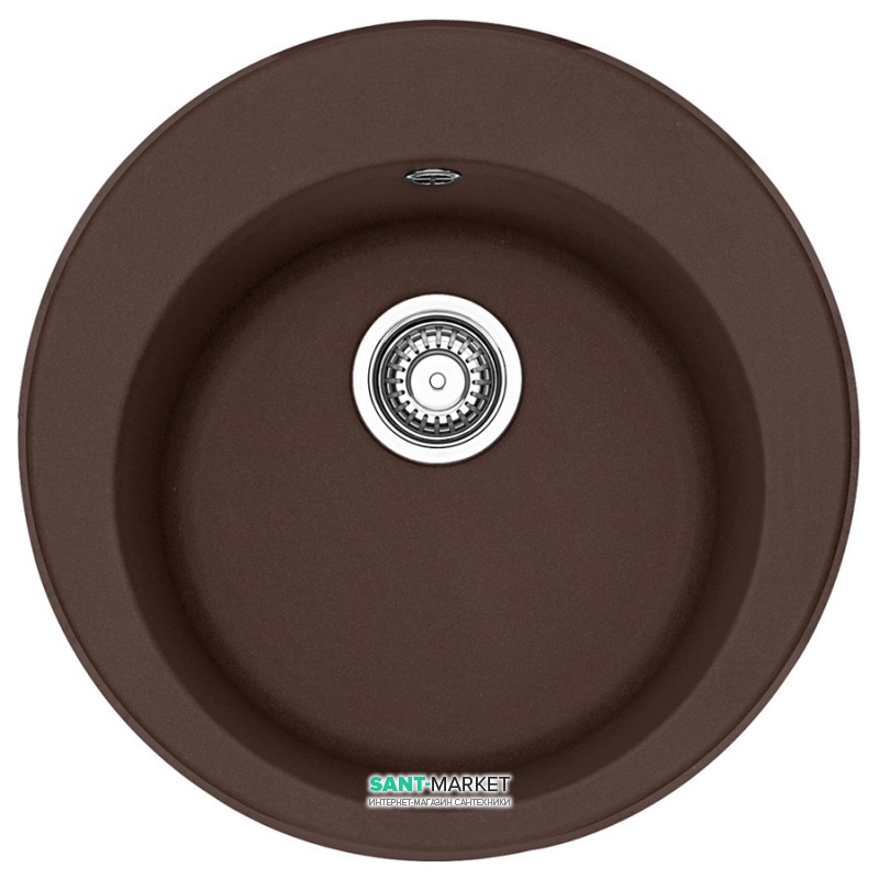 Мойка для кухни Franke Ronda ROG 610 врезная круглая Fragranite шоколад 114.0381.023