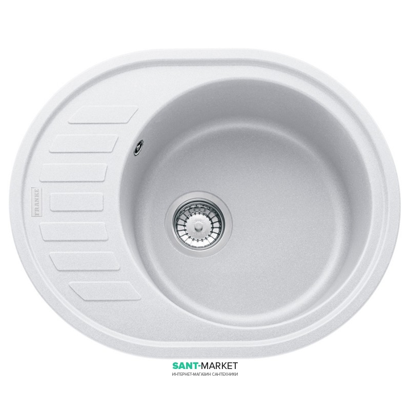 Мийка для кухні Franke Ronda ROG 611-62 врізна зворотний Fragranite білий 114.0381.069