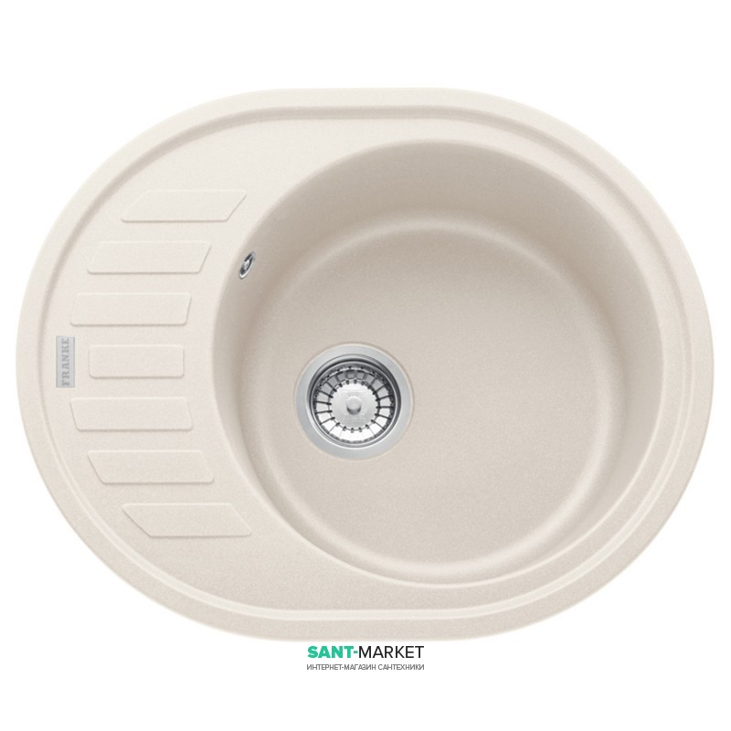 Мойка для кухни Franke Ronda ROG 611-62 врезная оборотная Fragranite ваниль 114.0381.070
