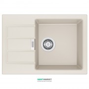 Мойка для кухни Franke Sirius SID 611-62 Slim врезная оборотная с двумя отверстиями Tectonite маскарпоне 114.0497.940