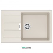Мойка для кухни Franke Sirius SID 611-78 XL врезная оборотная с двумя отверстиями Tectonite маскарпоне 114.0497.955