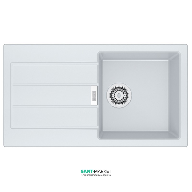 Мойка для кухни Franke Sirius SID 611-78 Slim врезная оборотная с двумя отверстиями Tectonite белый 114.0497.958